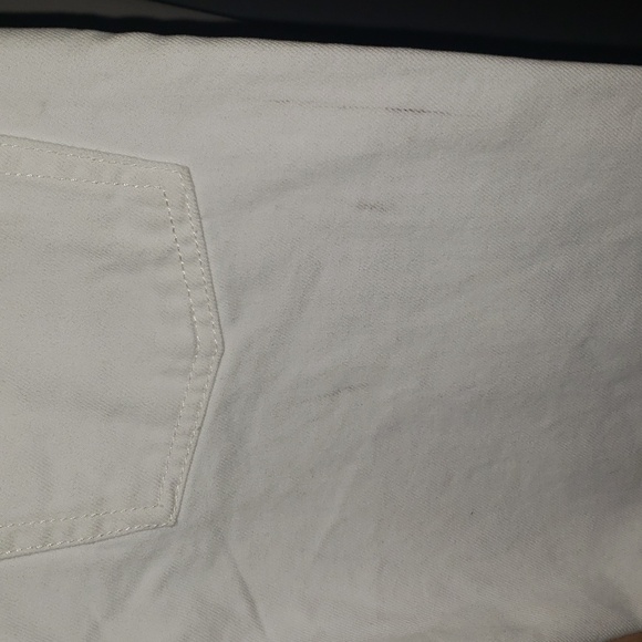 We Free People Tapered Baggy Boyfriend Jeans Chalk White Distres - Picture 9 of 11